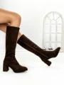 Cizme Dama cu Toc 6GS2 DARK BROWN | MEI