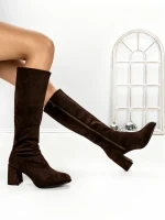 Cizme Dama cu Toc 6GS2 DARK BROWN | MEI