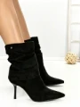 Botine cu Toc Subtire 6GS18 BLACK | MEI