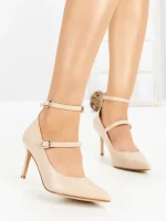 Pantofi Stiletto 77-550 BEIGE | CM
