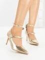 Pantofi Stiletto 77-550 GOLD | CM