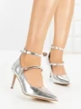 Pantofi Stiletto 77-550 SILVER | CM