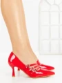Pantofi Stiletto 77-543 RED | CM