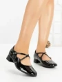 Pantofi cu Toc mic 8242 BLACK | CM