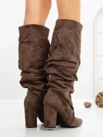Cizme Dama cu Toc 6XKK11 BROWN | MEI