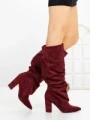 Cizme Dama cu Toc 6XKK11 WINE | MEI
