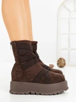 Ghete Dama cu Platforma 56WL1 DARK BROWN | MEI
