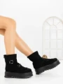 Ghete Dama cu Platforma 6ZP12 BLACK | MEI