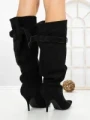 Cizme Dama cu Toc 6XKK5 BLACK | MEI