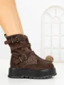 Ghete Dama cu Platforma 66WL19 BROWN | MEI