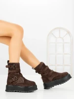 Ghete Dama cu Platforma 66WL19 BROWN | MEI