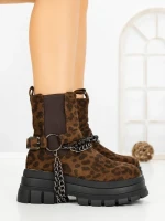 Ghete Dama cu Platforma 66WL33 LEOPARD PRINT | MEI