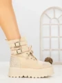 Ghete Dama cu Platforma 66WL30 BEIGE | MEI