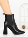 Botine cu Toc Gros V8-08 BLACK | VIVIRICH