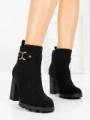 Botine cu Toc Gros B7-1 BLACK | VIVIRICH