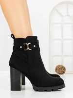 Botine cu Toc Gros B7-1 BLACK | VIVIRICH