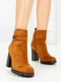 Botine cu Toc Gros B7-1 CAMEL | VIVIRICH