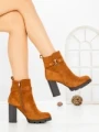 Botine cu Toc Gros B7-1 CAMEL | VIVIRICH