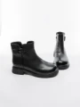 Ghete Dama din piele naturala 8791 BLACK | ADVANCER