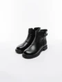 Ghete Dama din piele naturala 8791 BLACK | ADVANCER
