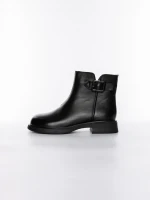 Ghete Dama din piele naturala 8791 BLACK | ADVANCER