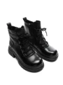 Ghete Dama din piele naturala 8696 BLACK | ADVANCER