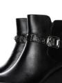 Ghete Dama cu Platforma K151-255 BLACK | ADVANCER