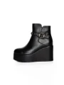 Ghete Dama cu Platforma K151-255 BLACK | ADVANCER