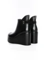 Ghete Dama cu Platforma K151-263 BLACK | ADVANCER