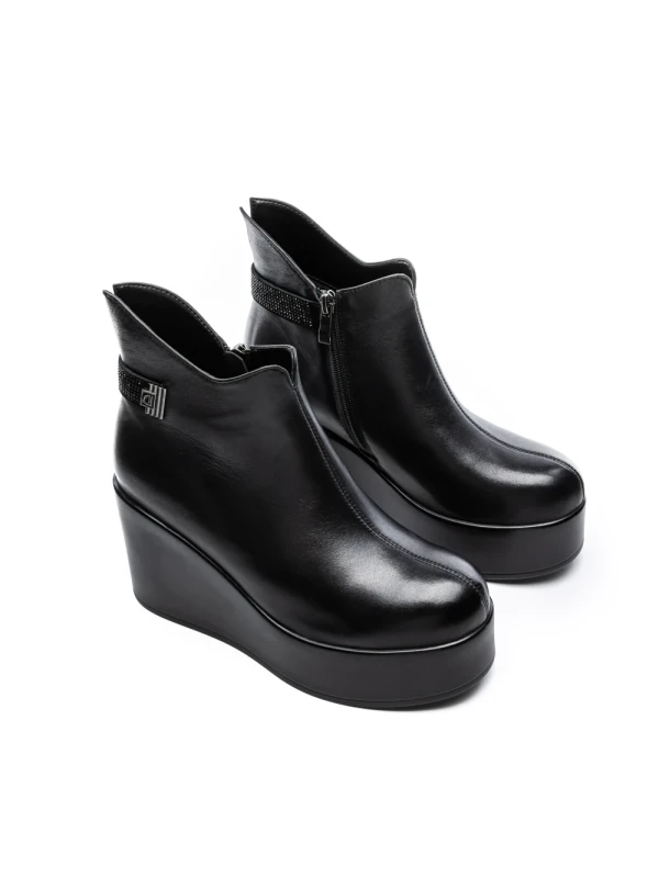 Ghete Dama cu Platforma K151-263 BLACK | ADVANCER