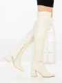 Cizme Dama cu Toc LQ-42 BEIGE | STEPHAN