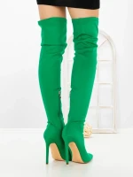 Cizme Dama cu Toc C-289 GREEN | STEPHAN