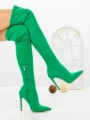 Cizme Dama cu Toc C-289 GREEN | STEPHAN