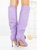 Cizme Dama cu Toc C-271 LIGHT PURPLE | STEPHAN