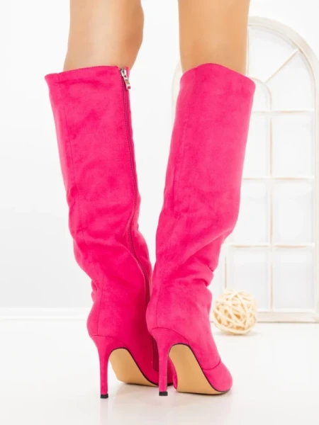 Cizme Dama cu Toc C-271 FUCHSIA | STEPHAN
