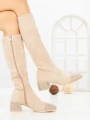 Cizme Dama cu Toc LQ-66 BEIGE | STEPHAN