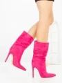 Botine cu Toc Subtire C-252 FUCHSIA | STEPHAN