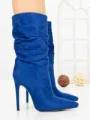 Botine cu Toc Subtire C-252 BLUE | STEPHAN