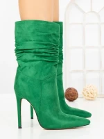 Botine cu Toc Subtire C-252 GREEN | STEPHAN
