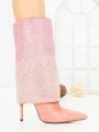 Botine cu Toc Subtire C-272 PINK | STEPHAN