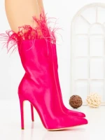 Botine cu Toc Subtire C-269 FUCHSIA | STEPHAN