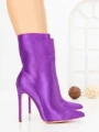 Botine cu Toc Subtire C-269 PURPLE | STEPHAN