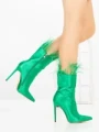 Botine cu Toc Subtire C-269 GREEN | STEPHAN