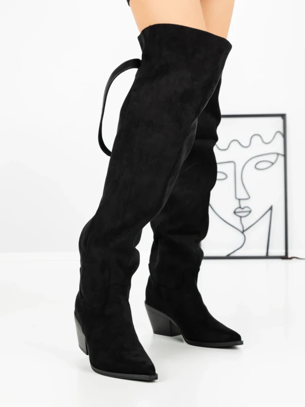 Cizme Dama cu Toc 52259 BLACK | GALLEVANI