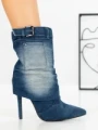 Botine cu Toc Subtire 2047 BLUE | SEASOND