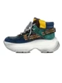 Pantofi Sport Dama din piele naturala HD7672 BLUE-GREEN | ADVANCER