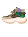 Pantofi Sport Dama din piele naturala HD7672 APRICOT-GREEN | ADVANCER