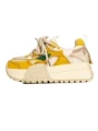 Pantofi Sport Dama cu Platforma 2587 CREAM-YELLOW | FRANCO GERARDO
