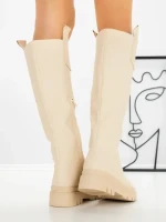 Cizme Dama cu talpa joasa 99-119 BEIGE | CM