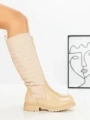 Cizme Dama cu talpa joasa 9155 BEIGE | CM